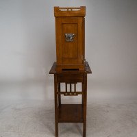 WMF. A Stunning Rare Cutlery Service for 12 Persons in Original Stylised Secessionist Oak Cabinet - Thumbnail 3