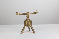 Christopher Dresser for Benham & Froud, Aesthetic Movement Brass Fire Dogs - Thumbnail 6