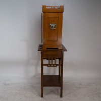 WMF. A Stunning Rare Cutlery Service for 12 Persons in Original Stylised Secessionist Oak Cabinet - Thumbnail 6