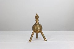 Christopher Dresser for Benham & Froud, Aesthetic Movement Brass Fire Dogs - Thumbnail 8