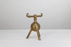 Christopher Dresser for Benham & Froud, Aesthetic Movement Brass Fire Dogs - Thumbnail 9