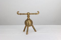 Christopher Dresser for Benham & Froud, Aesthetic Movement Brass Fire Dogs - Thumbnail 10