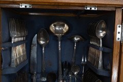 WMF. A Stunning Rare Cutlery Service for 12 Persons in Original Stylised Secessionist Oak Cabinet - Thumbnail 9