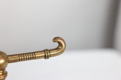 Christopher Dresser for Benham & Froud, Aesthetic Movement Brass Fire Dogs - Thumbnail 13