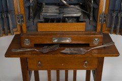 WMF. A Stunning Rare Cutlery Service for 12 Persons in Original Stylised Secessionist Oak Cabinet - Thumbnail 11