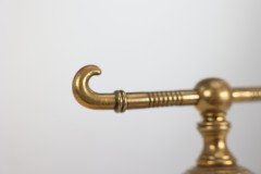 Christopher Dresser for Benham & Froud, Aesthetic Movement Brass Fire Dogs - Thumbnail 14
