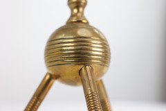 Christopher Dresser for Benham & Froud, Aesthetic Movement Brass Fire Dogs - Thumbnail 15
