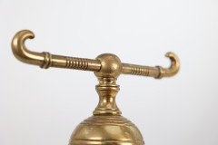 Christopher Dresser for Benham & Froud, Aesthetic Movement Brass Fire Dogs - Thumbnail 17