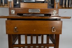 WMF. A Stunning Rare Cutlery Service for 12 Persons in Original Stylised Secessionist Oak Cabinet - Thumbnail 15