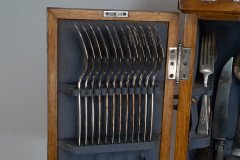 WMF. A Stunning Rare Cutlery Service for 12 Persons in Original Stylised Secessionist Oak Cabinet - Thumbnail 17
