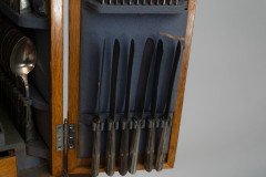 WMF. A Stunning Rare Cutlery Service for 12 Persons in Original Stylised Secessionist Oak Cabinet - Thumbnail 19