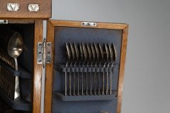 WMF. A Stunning Rare Cutlery Service for 12 Persons in Original Stylised Secessionist Oak Cabinet - Thumbnail 20