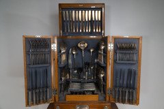 WMF. A Stunning Rare Cutlery Service for 12 Persons in Original Stylised Secessionist Oak Cabinet - Thumbnail 23