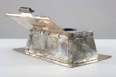 Arthur J. Seward, Arts & Crafts Hammered Electro-Plated Double Inkstand - Thumbnail 8