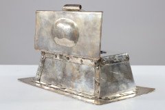 Arthur J. Seward, Arts & Crafts Hammered Electro-Plated Double Inkstand - Thumbnail 9