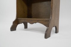Liberty & Co., A Slim Arts & Crafts Oak Bookcase with Stylized Floral Cut-outs - Thumbnail 6