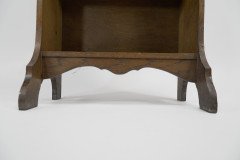 Liberty & Co., A Slim Arts & Crafts Oak Bookcase with Stylized Floral Cut-outs - Thumbnail 7