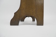 Liberty & Co., a Slim Arts & Crafts Oak Bookcase with Stylised Floral Cut-outs - Thumbnail 9
