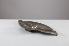 WMF. Secessionist Art Nouveau Pewter Inkstand of Rectangular Organic Flowing Form - Thumbnail 4