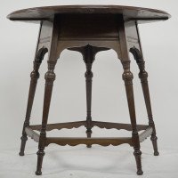 Collinson & Lock, Style of. E. W. Godwin Pair of Aesthetic Movement Circular Tables - Thumbnail 2