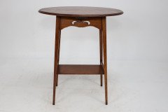 Liberty & Co., an Arts Crafts Oak Oval Top Side Table - Thumbnail 2
