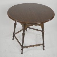 Collinson & Lock, Style of. E. W. Godwin Pair of Aesthetic Movement Circular Tables - Thumbnail 4
