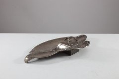 WMF. Secessionist Art Nouveau Pewter Inkstand of Rectangular Organic Flowing Form - Thumbnail 6