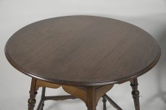 Collinson & Lock, Style of. E. W. Godwin Pair of Aesthetic Movement Circular Tables - Thumbnail 6