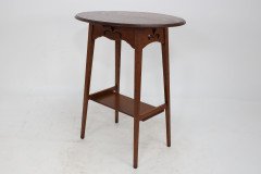 Liberty & Co., an Arts Crafts Oak Oval Top Side Table - Thumbnail 6