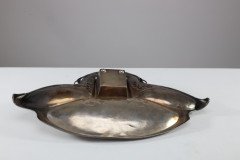 WMF. Secessionist Art Nouveau Pewter Inkstand of Rectangular Organic Flowing Form - Thumbnail 19
