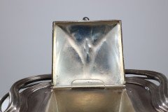 WMF. Secessionist Art Nouveau Pewter Inkstand of Rectangular Organic Flowing Form - Thumbnail 13