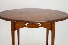 Liberty & Co., an Arts Crafts Oak Oval Top Side Table - Thumbnail 13