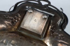 WMF. Secessionist Art Nouveau Pewter Inkstand of Rectangular Organic Flowing Form - Thumbnail 23