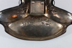 WMF. Secessionist Art Nouveau Pewter Inkstand of Rectangular Organic Flowing Form - Thumbnail 20