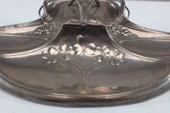 WMF. Secessionist Art Nouveau Pewter Inkstand of Rectangular Organic Flowing Form - Thumbnail 15