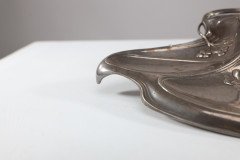 WMF. Secessionist Art Nouveau Pewter Inkstand of Rectangular Organic Flowing Form - Thumbnail 17
