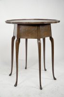 W. J. Neatby a Pair of Arts & Crafts Mahogany Side Tables with Inlaid Floral Tops - Thumbnail 4