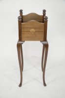 W. J. Neatby a Pair of Arts & Crafts Mahogany Side Tables with Inlaid Floral Tops - Thumbnail 11