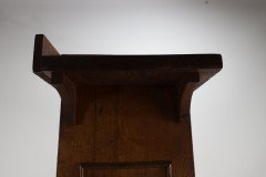 Wylie & Lochhead Attributed, Arts & Crafts Oak Bookcase with Ying-Yang Detail to the Top & Adjustable Shelves - Thumbnail 8