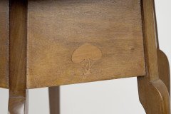 W. J. Neatby a Pair of Arts & Crafts Mahogany Side Tables with Inlaid Floral Tops - Thumbnail 23