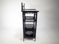 Anglo-Japanese Ebonized Display Shelves with Pagoda Sides & Fret Work Decoration - Thumbnail 2