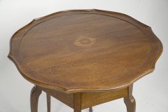 W. J. Neatby a Pair of Arts & Crafts Mahogany Side Tables with Inlaid Floral Tops - Thumbnail 27