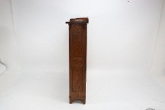 Wylie & Lochhead Attributed, an Arts & Crafts Oak Bookcase with Ying-Yang Detail to the Top & Adjustable Shelves - Thumbnail 4