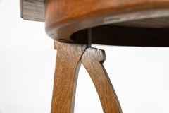Gustave Serrurier-Bovy Style, Oak Secessionist Side Table with Hexagonal Top - Thumbnail 12