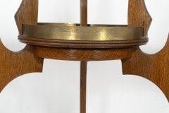 Gustave Serrurier-Bovy Style, an Oak Secessionist Side Table with Octagonal Top - Thumbnail 14