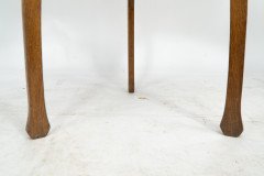 Gustave Serrurier-Bovy Style, Oak Secessionist Side Table with Hexagonal Top - Thumbnail 16