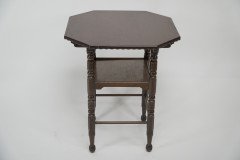 James Plucknett, attributed. Probably for Collier & Plucknett. A Fine Aesthetic Movement Walnut Two-tier Side Table - Thumbnail 2