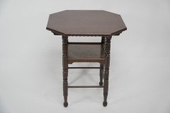 James Plucknett, attributed. Probably for Collier & Plucknett. A Fine Aesthetic Movement Walnut Two-tier Side Table - Thumbnail 3