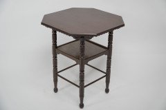 James Plucknett, attributed. Probably for Collier & Plucknett. A Fine Aesthetic Movement Walnut Two-tier Side Table - Thumbnail 4