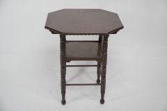 James Plucknett, attributed. Probably for Collier & Plucknett. A Fine Aesthetic Movement Walnut Two-tier Side Table - Thumbnail 5